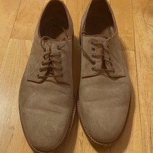 H.S. Trask Tan Suede Oxford Shoes Size 8.5 - Gently Used